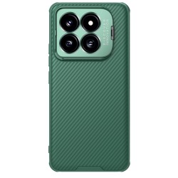 Husa magnetică de protecție pentru spate și camera foto (cu decupaj pentru camerele foto) verde pentru Xiaomi 14